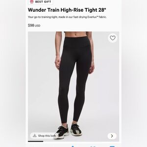 High-Rise Black Training Leggings